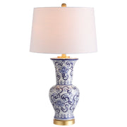 29" Gold Novelty Table Lamp LED With Drum Shade
