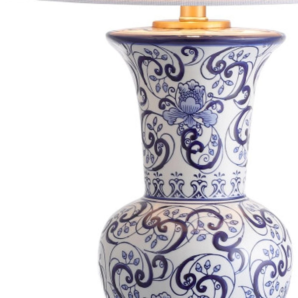 29" Gold Novelty Table Lamp LED With Drum Shade