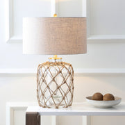 27" Clear Novelty Table Lamp With Drum Shade