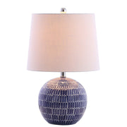 21" Clear Novelty Table Lamp LED With Drum Shade