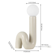 18" Clear Novelty Table Lamp