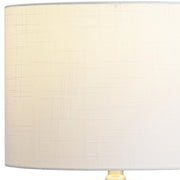Set of Two 21" Clear Novelty Table Lamps With Drum Shades