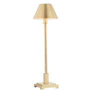 26" Gold Novelty Table Lamp With Drum Shade