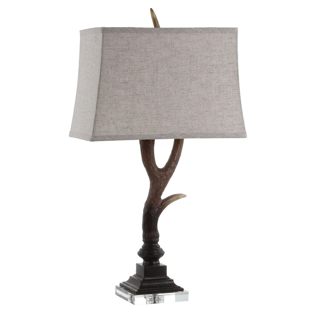 30" Brown And Clear Novelty Table Lamp With Shade