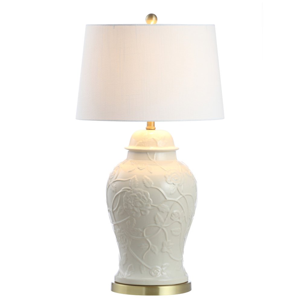 30" Gold Novelty Table Lamp With Empire Shade