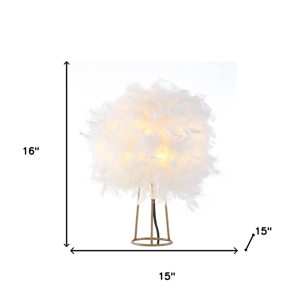 16" Gold Novelty Table Lamp