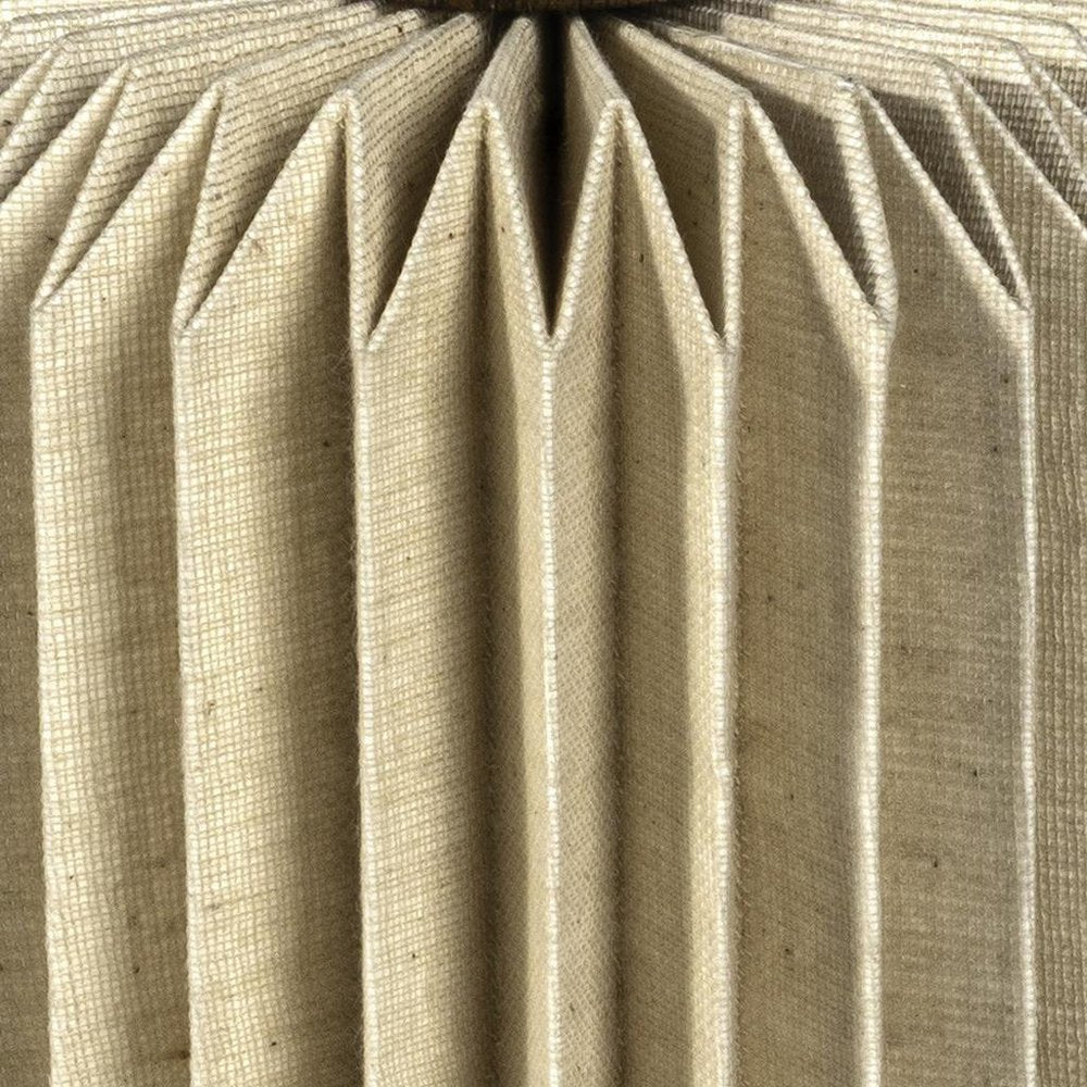 9" Natural Geometric Table Lamp With Cylinder Shade