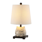 16" Antiqued Bronze Novelty Bedside Lamp With Empire Shade