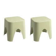 15" Plastic Outdoor Footstool Ottoman