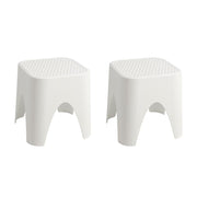 15" Plastic Outdoor Footstool Ottoman