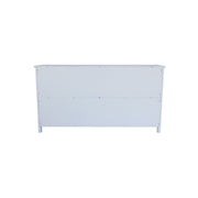 60" White Wood Sideboard With Four Doors