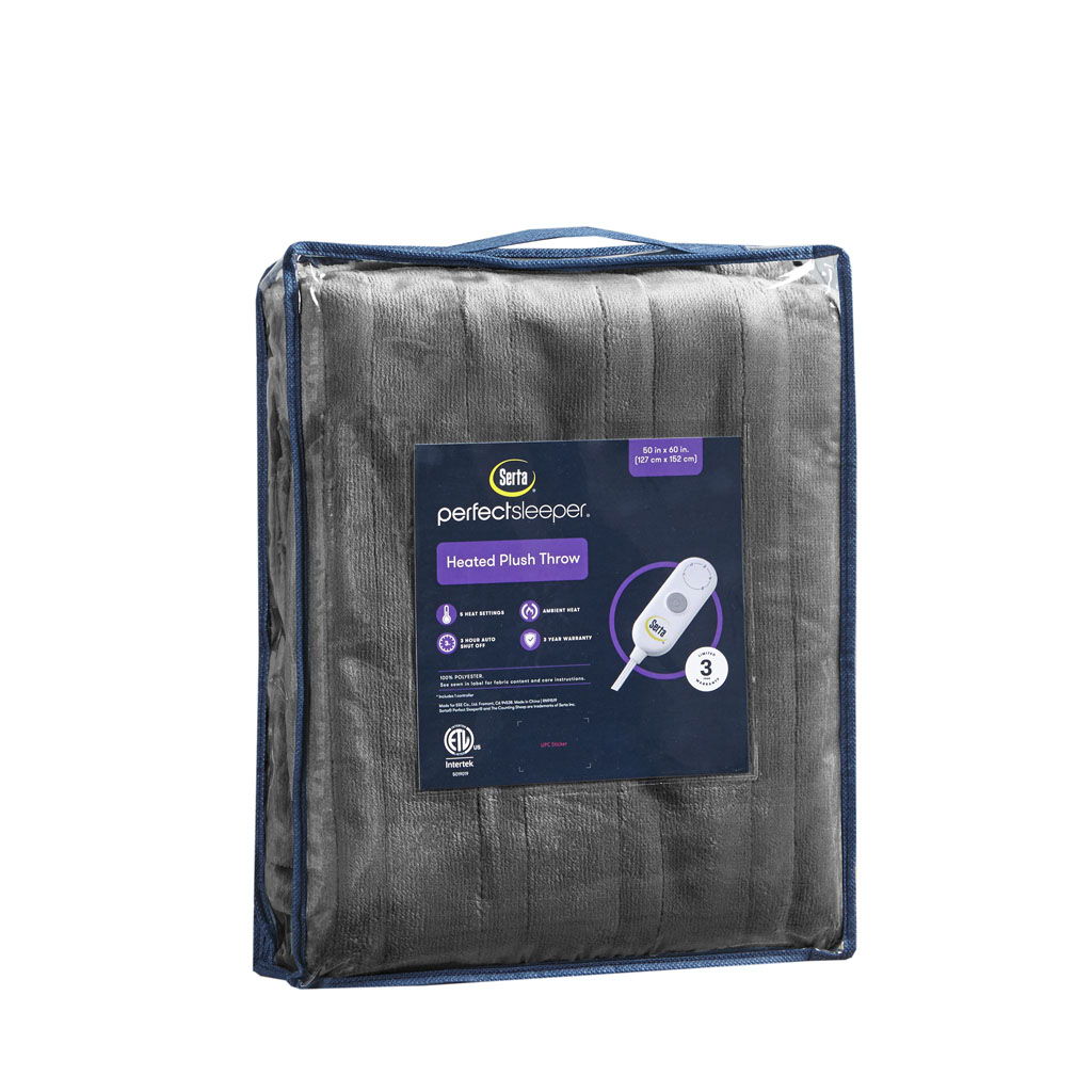 Heated Throw - Dark Gray