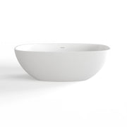 67" White Acrylic Oval Bath Tub