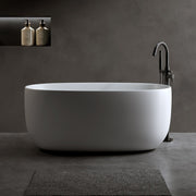 47" White Acrylic Oval Bath Tub