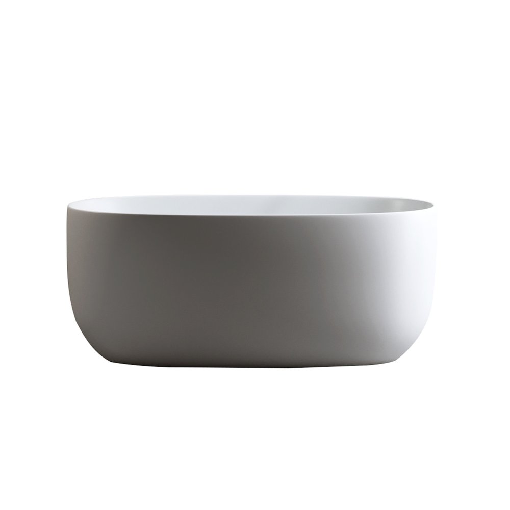 51" White Acrylic Oval Bath Tub