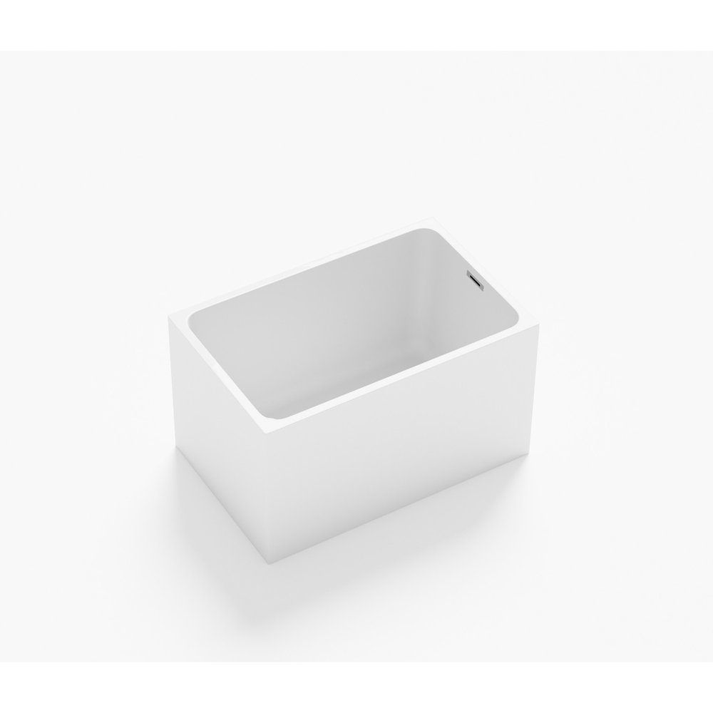 47" White Acrylic Bath Tub