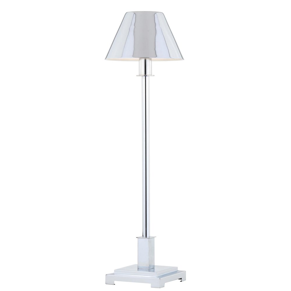 26" Silver Novelty Table Lamp With Empire Shade