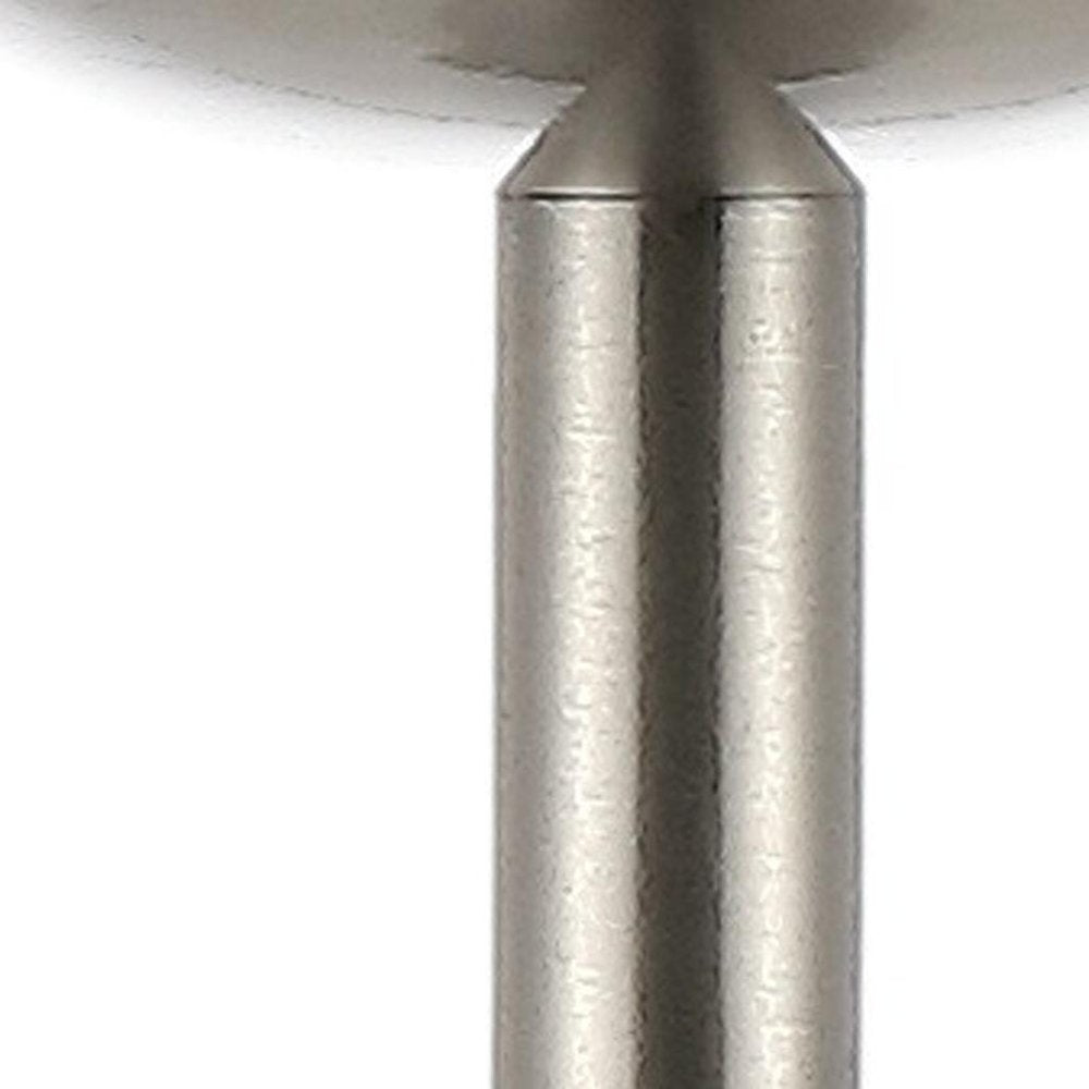13" Nickel USB Table Lamp With Empire Shade