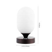 8" Antiqued Bronze Novelty USB Table Lamp