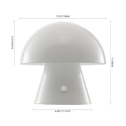 7" Clear Novelty USB Table Lamp With Globe Shade