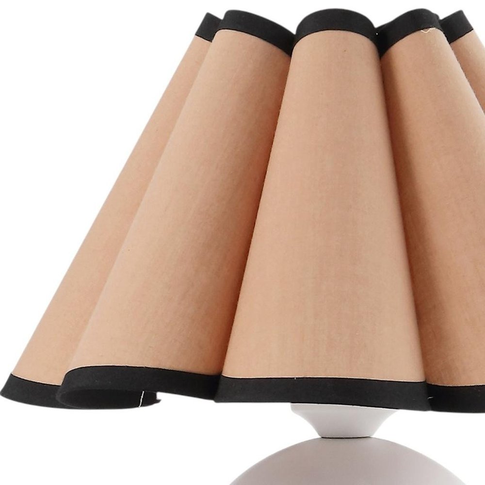 Set of Two 11" Clear Novelty Table Lamps With Empire Shades