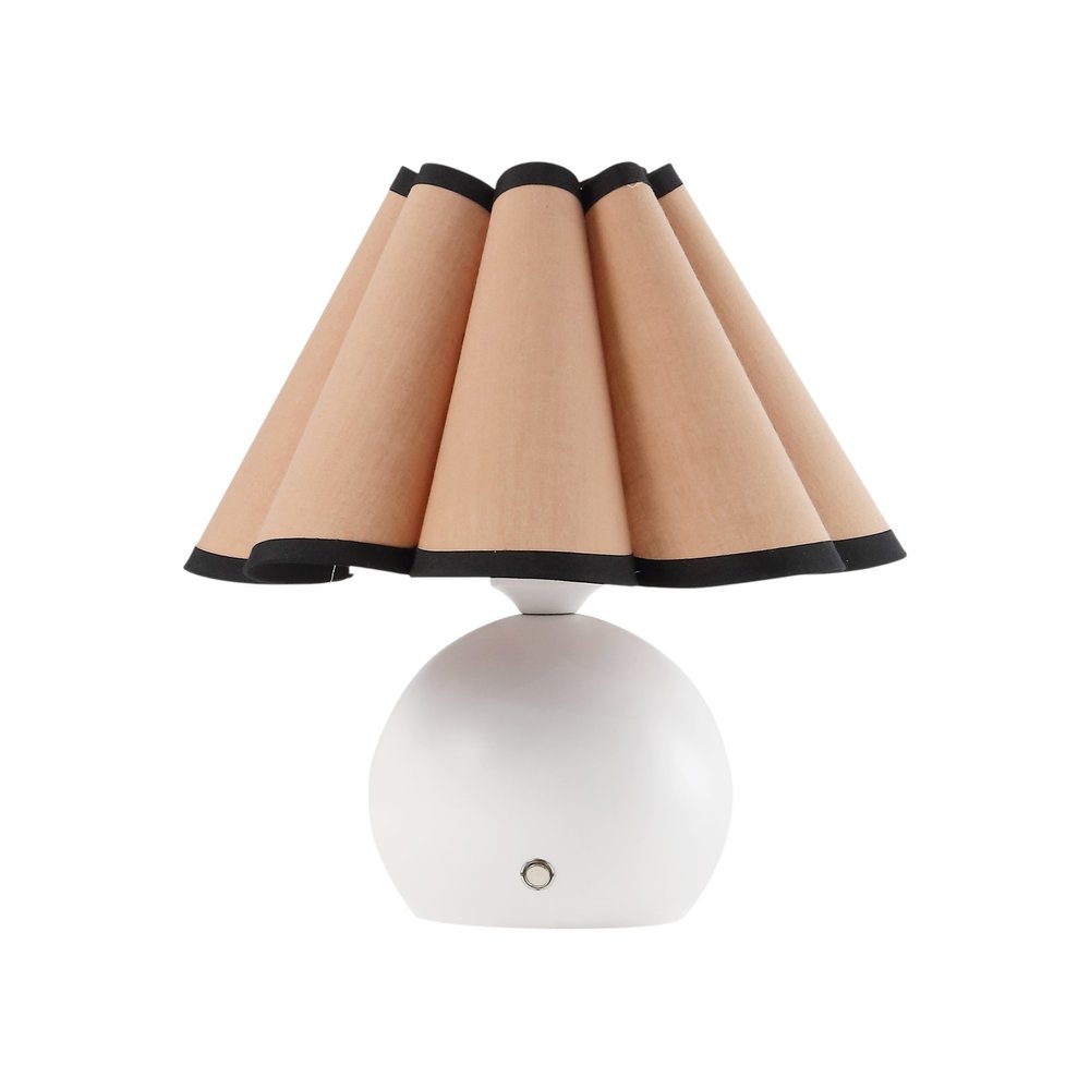 Set of Two 11" Clear Novelty Table Lamps With Empire Shades