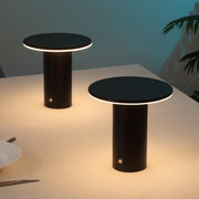 Set of Two 8" Clear USB Table Lamps