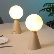 Set of Two 12" Clear Lighthouse USB Table Lamps