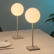 Set of Two 18" Gray USB Table Lamps