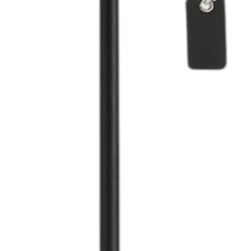 Set of Two 13" Black Novelty USB Table Lamps With Globe Shades