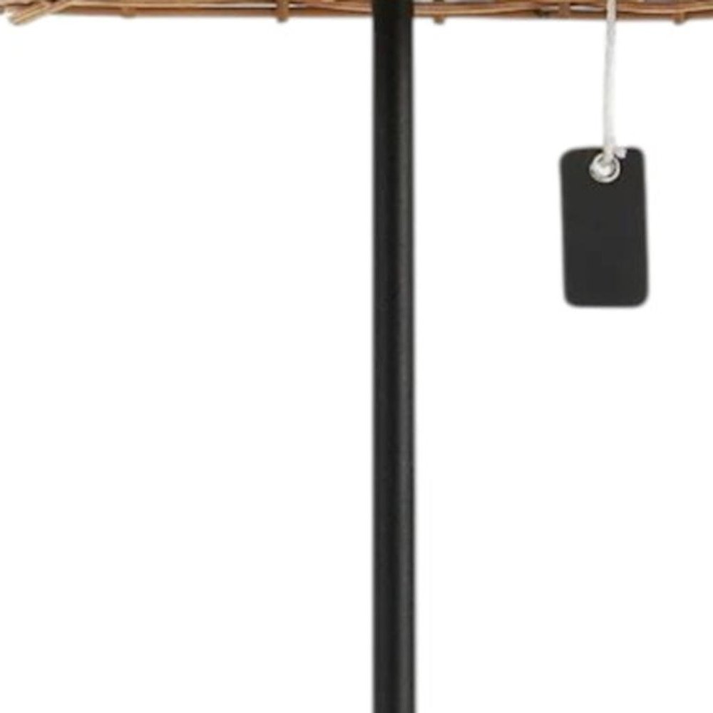 Set of Two 13" Black Novelty USB Table Lamps With Globe Shades