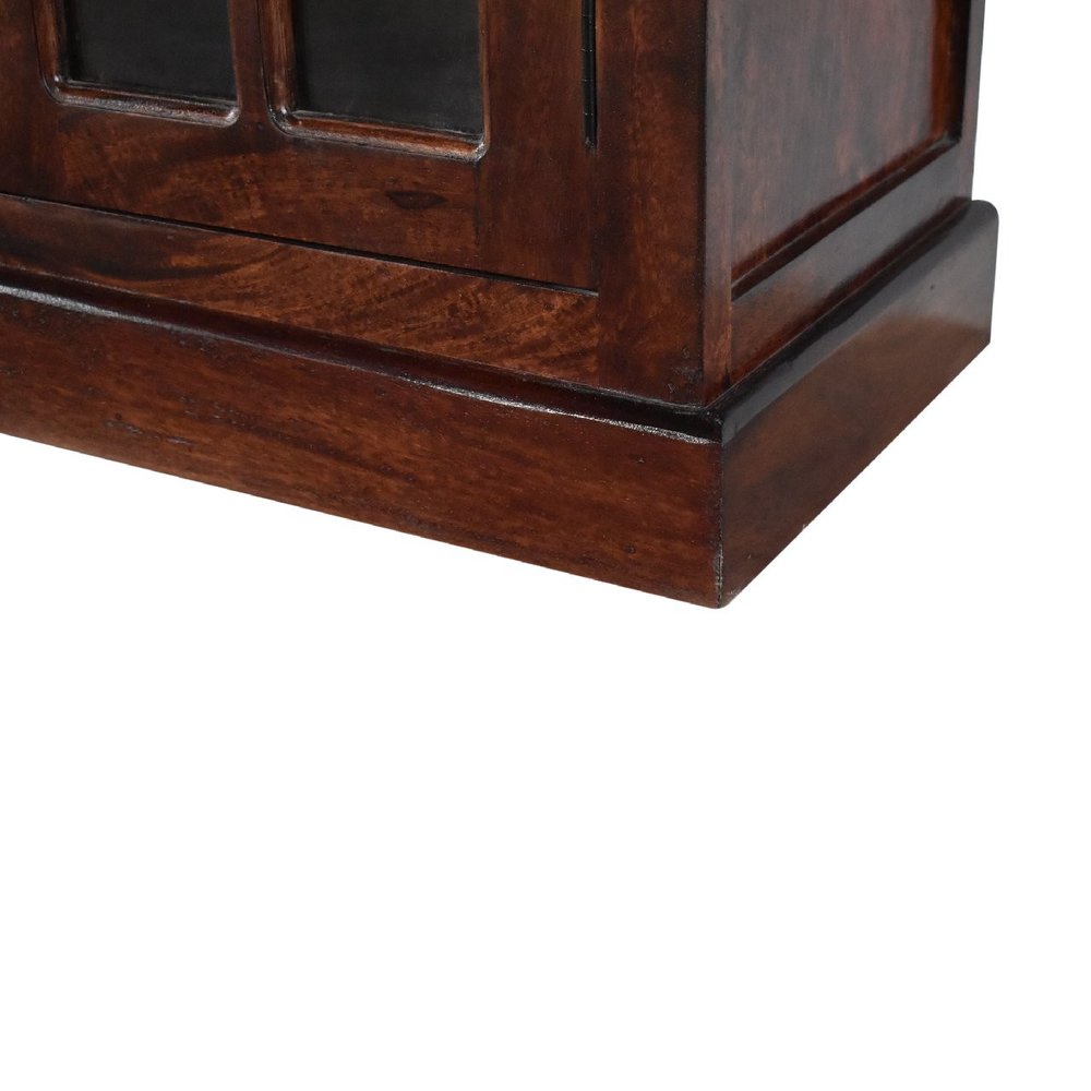65" Brown Solid Wood Six Drawer Sideboard