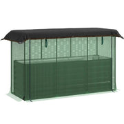43" X 73" Green Steel Rectangular Planter Box