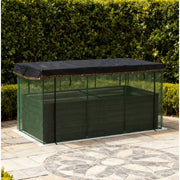 43" X 91" Green Steel Rectangular Planter Box