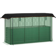 43" X 73" Green Steel Rectangular Planter Box