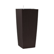 30" X 15" Brown Recycled Plastic Rectangular Self Watering Planter Box