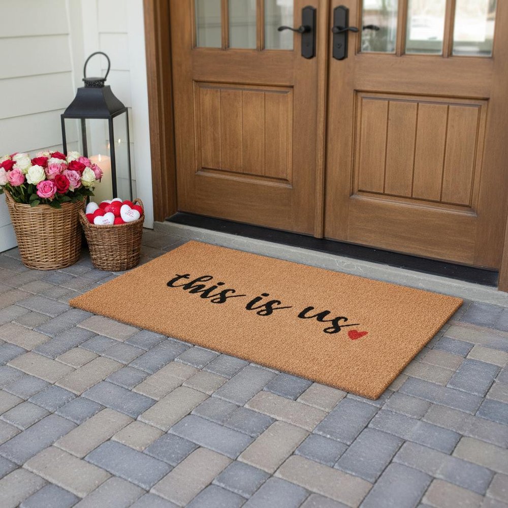 24" X 36" Brown And Black This is Us Outdoor Coir Door Mat