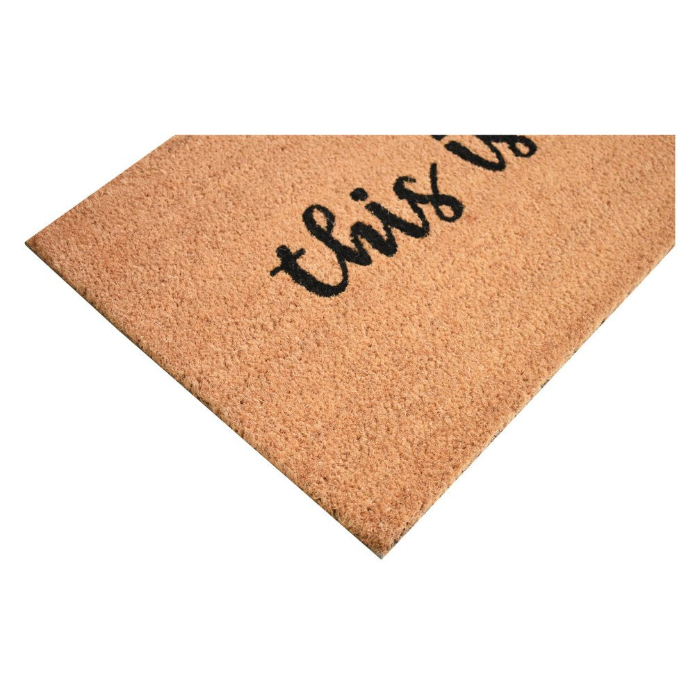 24" X 36" Brown And Black This is Us Outdoor Coir Door Mat