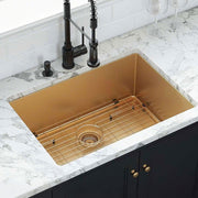 10" X 27" Gold Stainless Steel Undermount Kitchen Sink