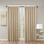 Cassius - Glam Lined Total Blackout Window Panel - Gold