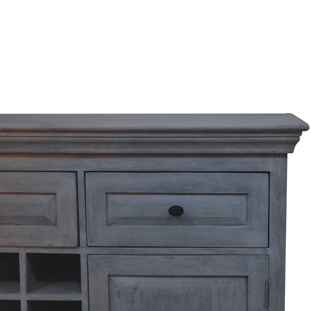 59" Brown Solid Wood Fireplace TV Stand