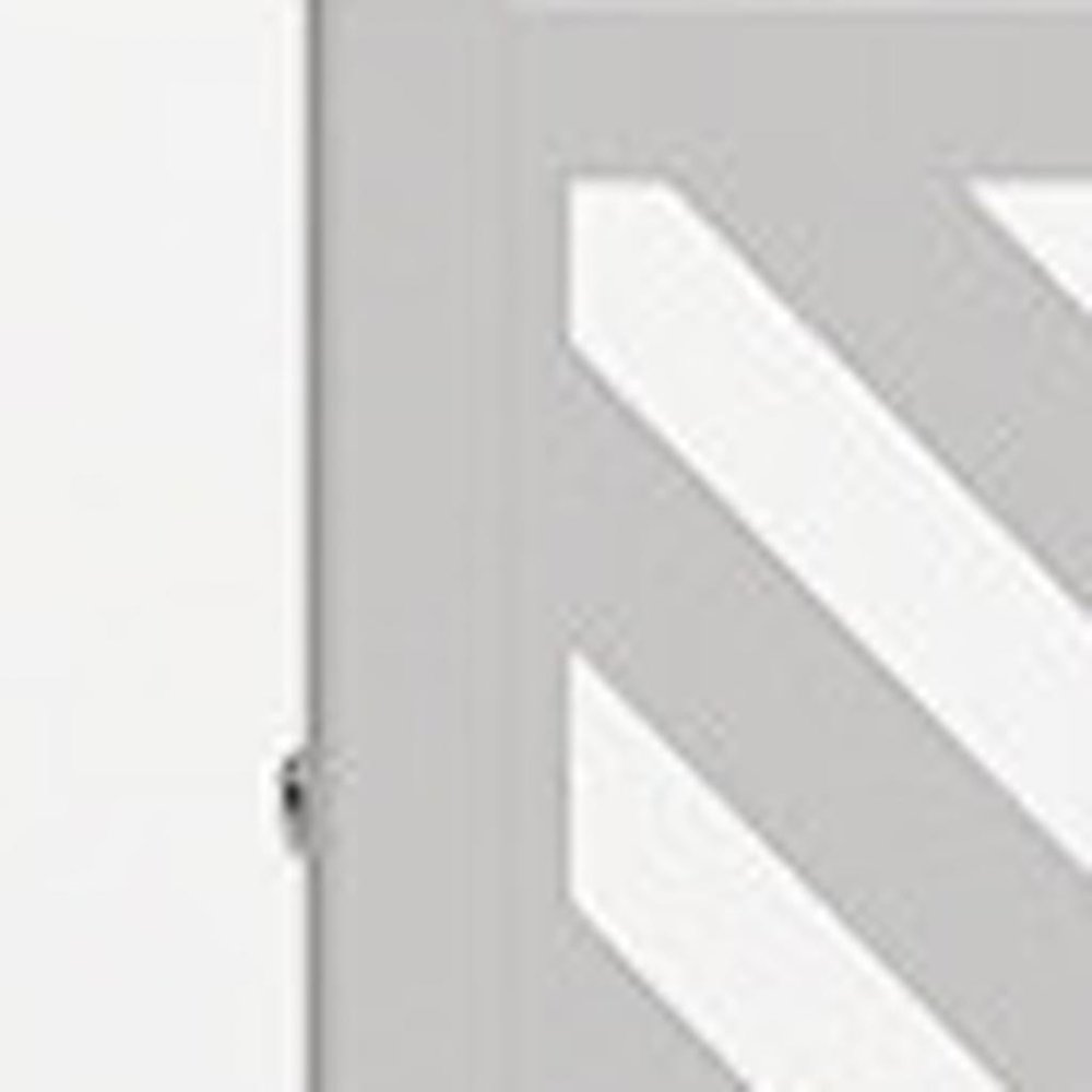 72" White Steel Three Panel Screen Room Divider