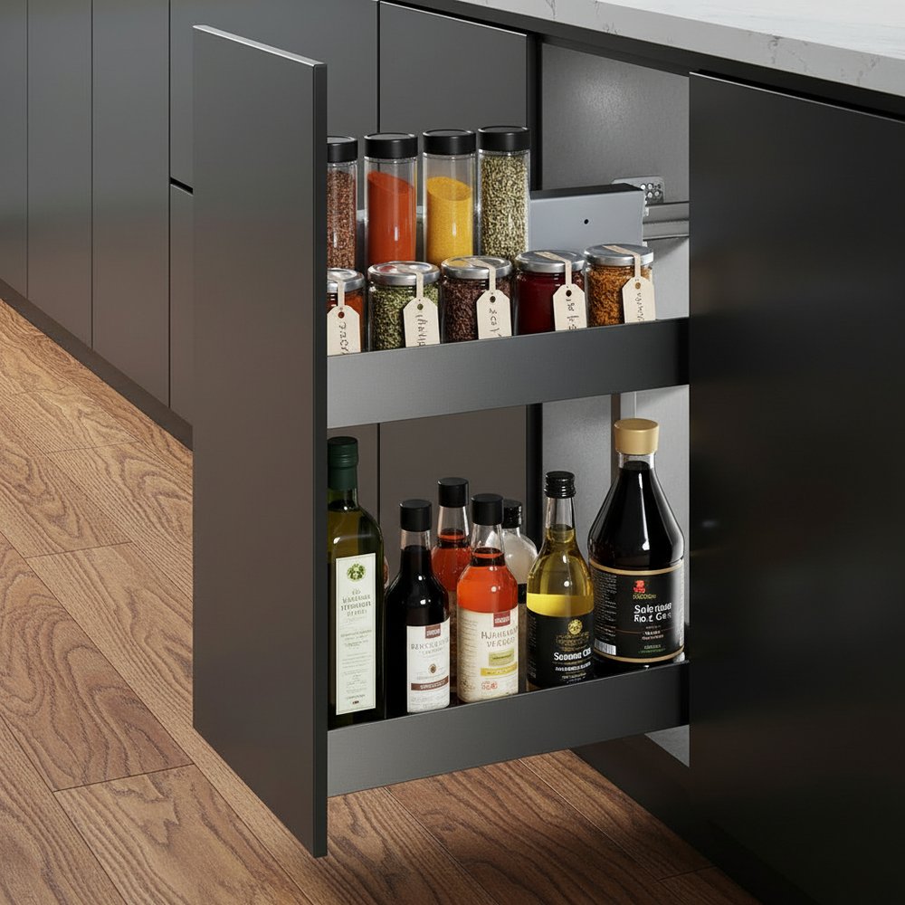 23" Silver Stainless Steel Kitchen Cabinet Insert