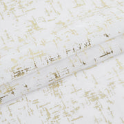 72" White And Gold Abstract Shower Curtain