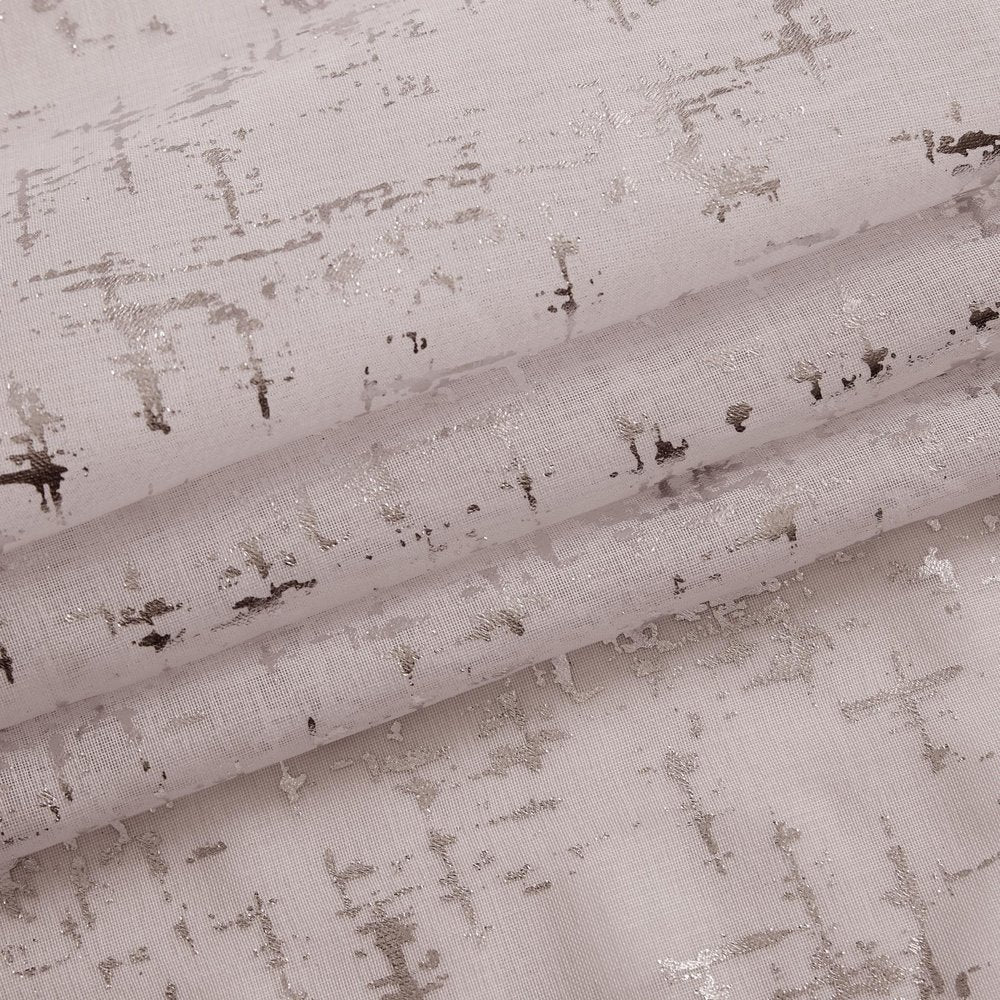 72" Blush And Silver Abstract Shower Curtain