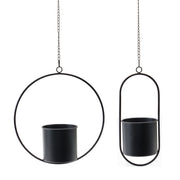 Set of Two Black Metal Garden Accents Accessories