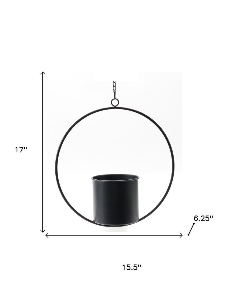 Set of Two Black Metal Garden Accents Accessories
