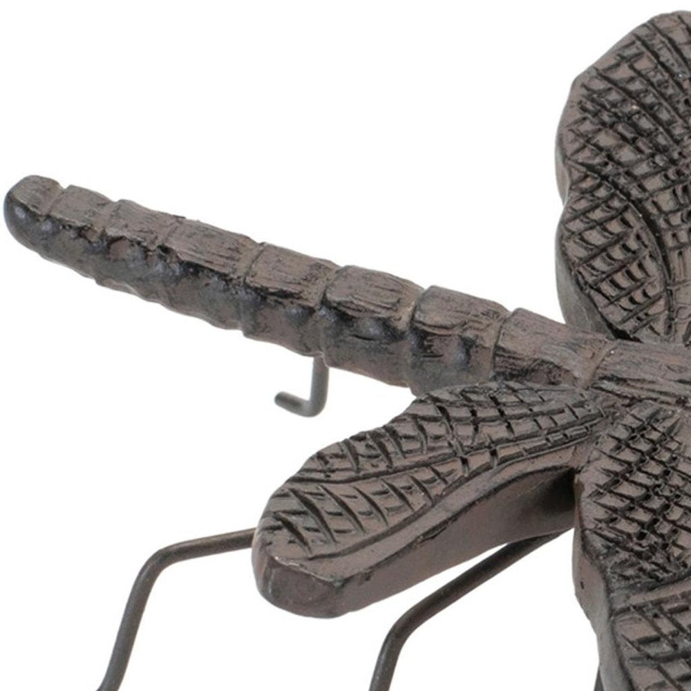 Set of Two Brown Ceramic Garden Accents Accessories