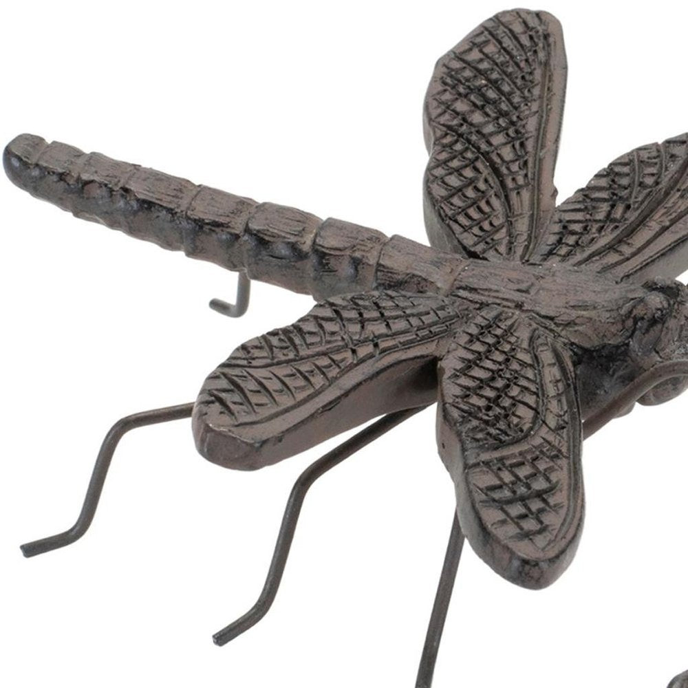 Set of Two Brown Ceramic Garden Accents Accessories