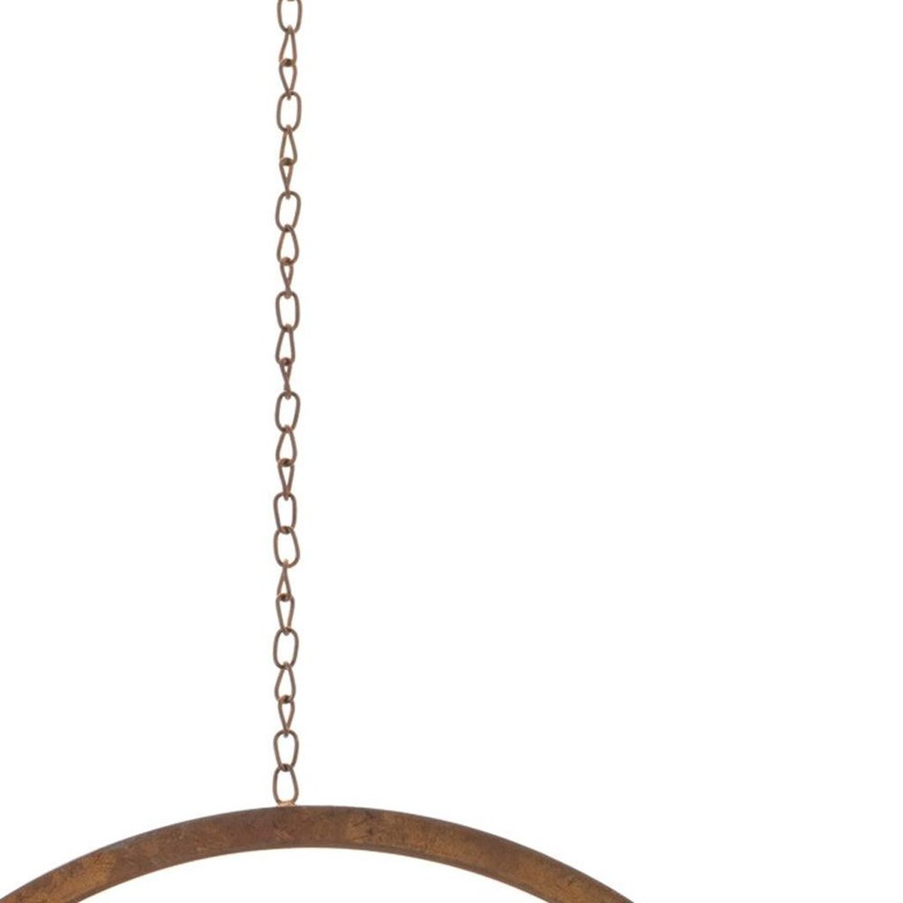 16" Bronze Metal Floral Bouquet Garden Hanging Wall or Door Decor